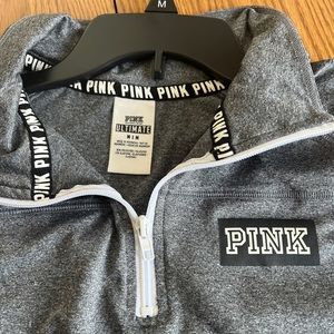 Victoria’s Secret Pink Ultimate Grey Quarter Zip